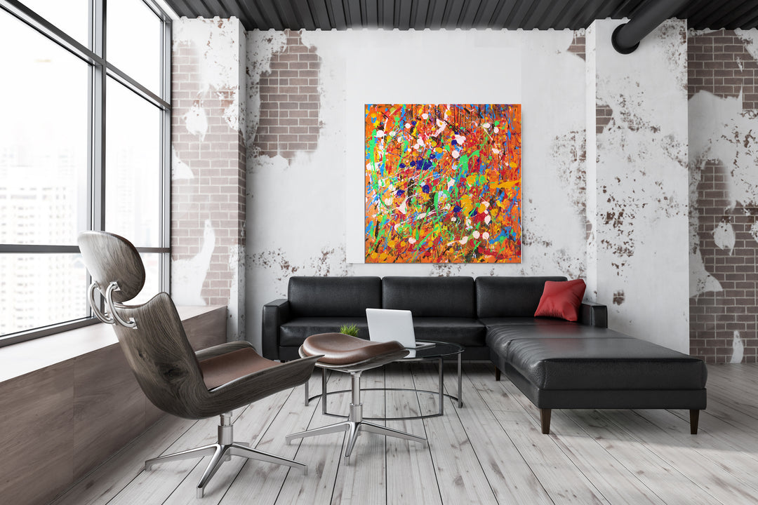 Orange is the new black · 100*100 cm