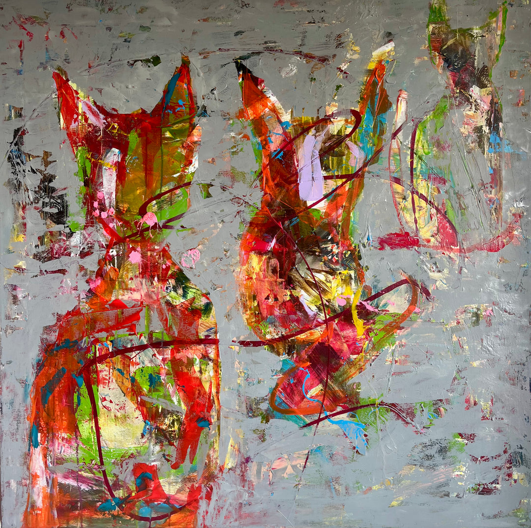 Tiger, Løve & Leopard • 100 * 100 cm