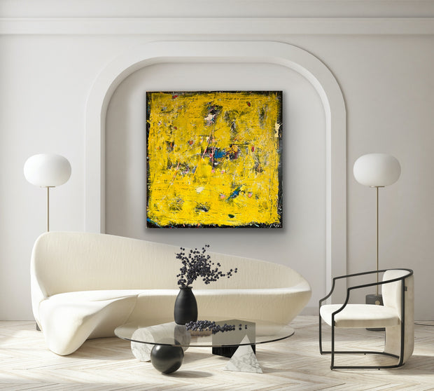 Yellow is the new Black • 100 * 100 cm