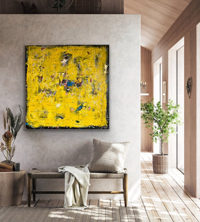 Yellow is the new Black • 100 * 100 cm